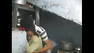 Hot Indian Girl Get Pressed in the Kitchen by her husband
